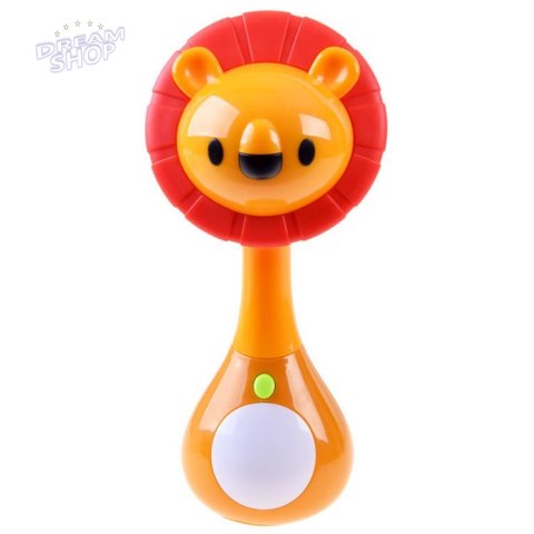 Dźwiękowa GRZECHOTKA zwierzątko lew ZA3087 C