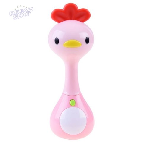 Dźwiękowa GRZECHOTKA zwierzątko światła ZA3087 E