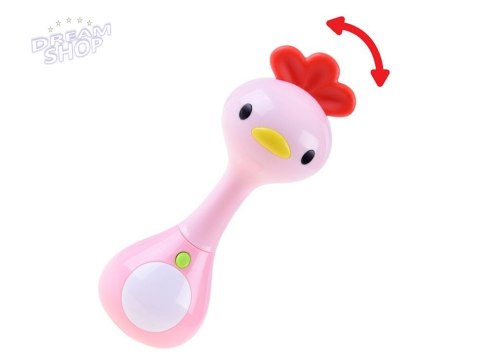 Dźwiękowa GRZECHOTKA zwierzątko światła ZA3087 E