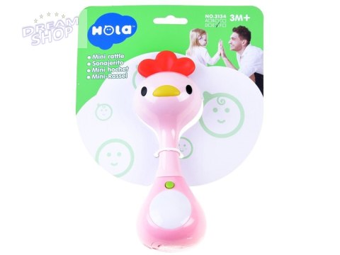 Dźwiękowa GRZECHOTKA zwierzątko światła ZA3087 E