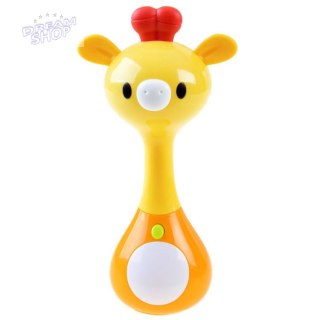 Dźwiękowa GRZECHOTKA zwierzątko żyrafa ZA3087 A