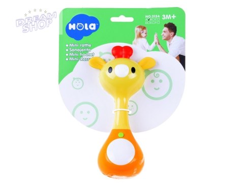 Dźwiękowa GRZECHOTKA zwierzątko żyrafa ZA3087 A