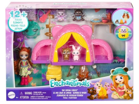 Enchantimals zestaw wycieczka pod namiot kemping lalka miś ZA5995