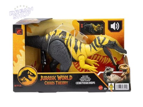 Figurka dinozaur Ceratosuchops Jurassic World dziki ryk ruchome ele ZA6058