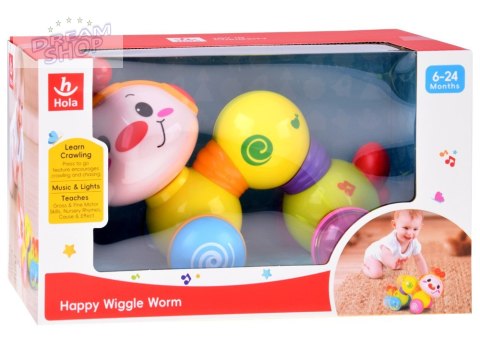 Gąsieniczka Interaktywna jeżdząca kolorowa ZA1188