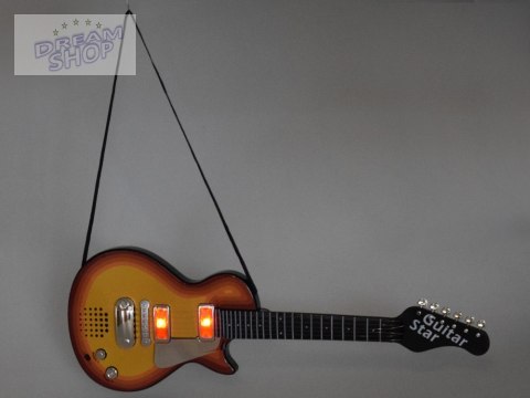 Gitara elektryczna zabawka dla dziecka melodie światło + pasek IN0169 CI