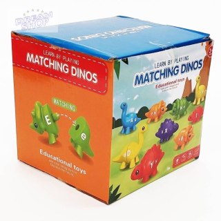 Gra Montessori: Dinozaury Literki 26el