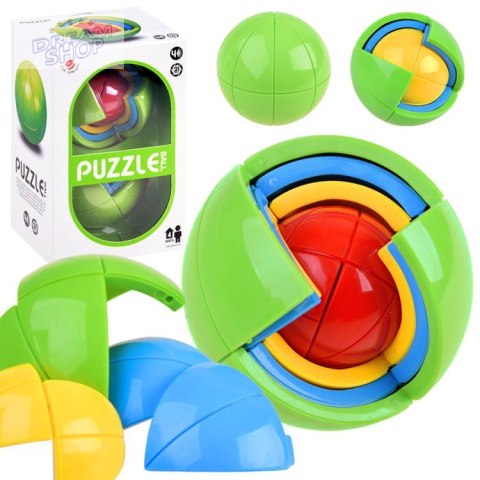 Gra logiczna KULA 3D PUZZLE łamigłówka Piłka - kolorowa zagadka GR0067 Gra logiczna KULA 3D PUZZLE łamigłówka Piłka - kolorowa zagadka GR0067
