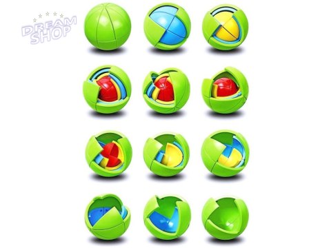 Gra logiczna KULA 3D PUZZLE łamigłówka Piłka - kolorowa zagadka GR0067 Gra logiczna KULA 3D PUZZLE łamigłówka Piłka - kolorowa zagadka GR0067