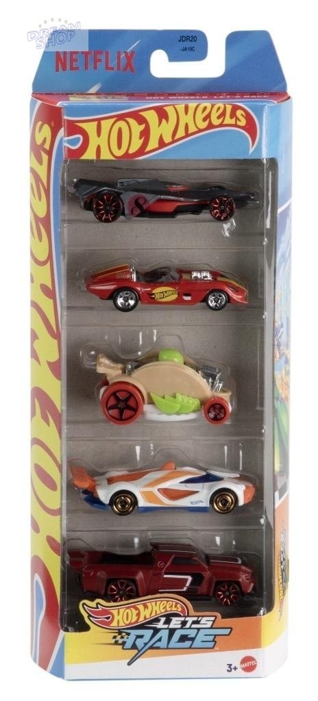 Hot Wheels Let's Race Na start! Samochodziki 5-pak