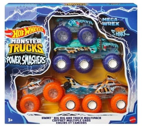 Hot Wheels Monster Trucks Wielopak z pojazd (4szt)