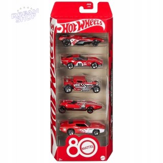 Hot Wheels Samochodziki 5-pak z okazji 80 lecia
