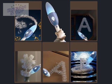 Innowacyjne Pióro do baniek mydlanych - pisanie rysowanie bańkami ZA5906