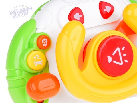Interaktywna sensoryczna Kierownica dla dzieci światło, dźwięk ZA5189