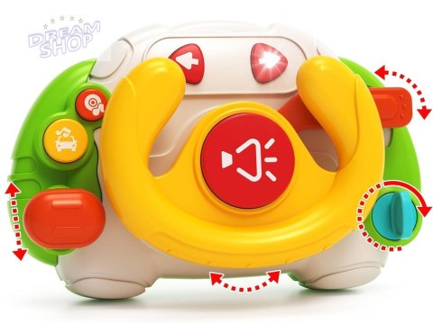 Interaktywna sensoryczna Kierownica dla dzieci światło, dźwięk ZA5189