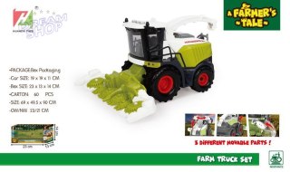 Interaktywny Kombajn dla dzieci 3+ Nagarniacz + Podajnik zboża + Dźwięki Światła + Ruchome elementy