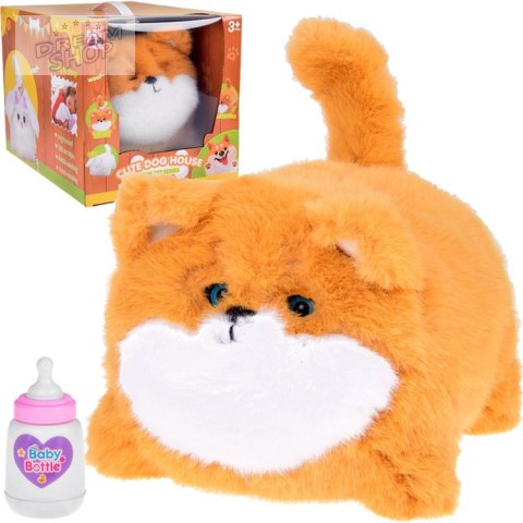 Interaktywny piesek rudy PULPET - szczeka i rusza oczkami + nagrywa ZA5479