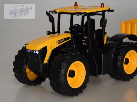 JCB Traktor z przyczepą sterowany na pilota kipruje Double E 1:16 RC0670