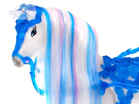 Karoca Kopciuszek + koń z grzywą chodzi rży + lalka w balowej sukni ZA1362