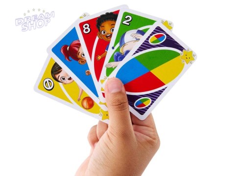 Karty do gry UNO Junior Move Gra karciana dla dzieci GR0776