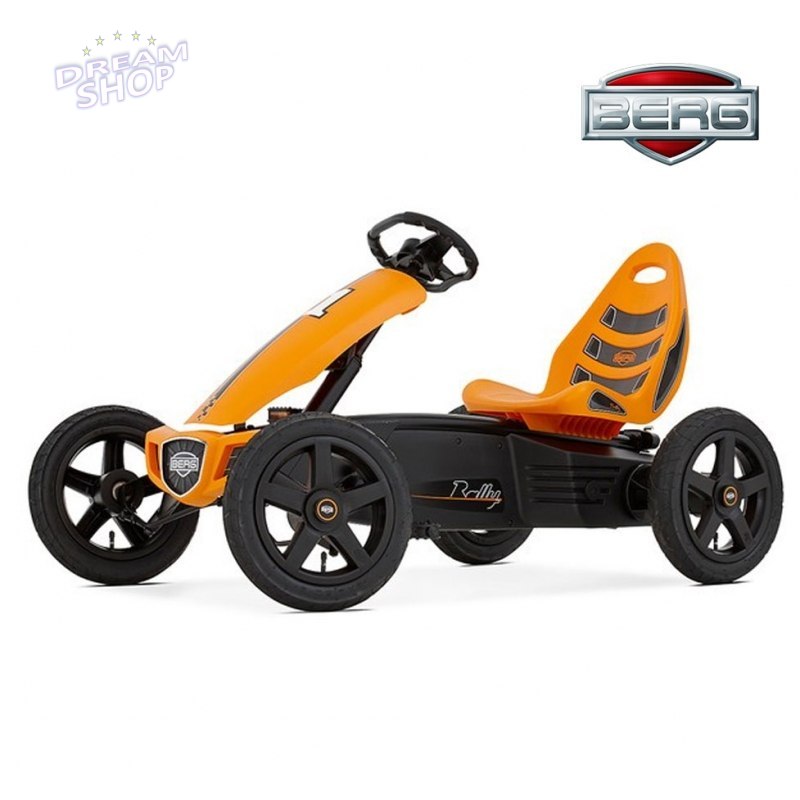 BERG Gokart Na Pedały Rally Pomarańczowy do 60 kg BERG Gokart Na Pedały Rally Pomarańczowy do 60 kg