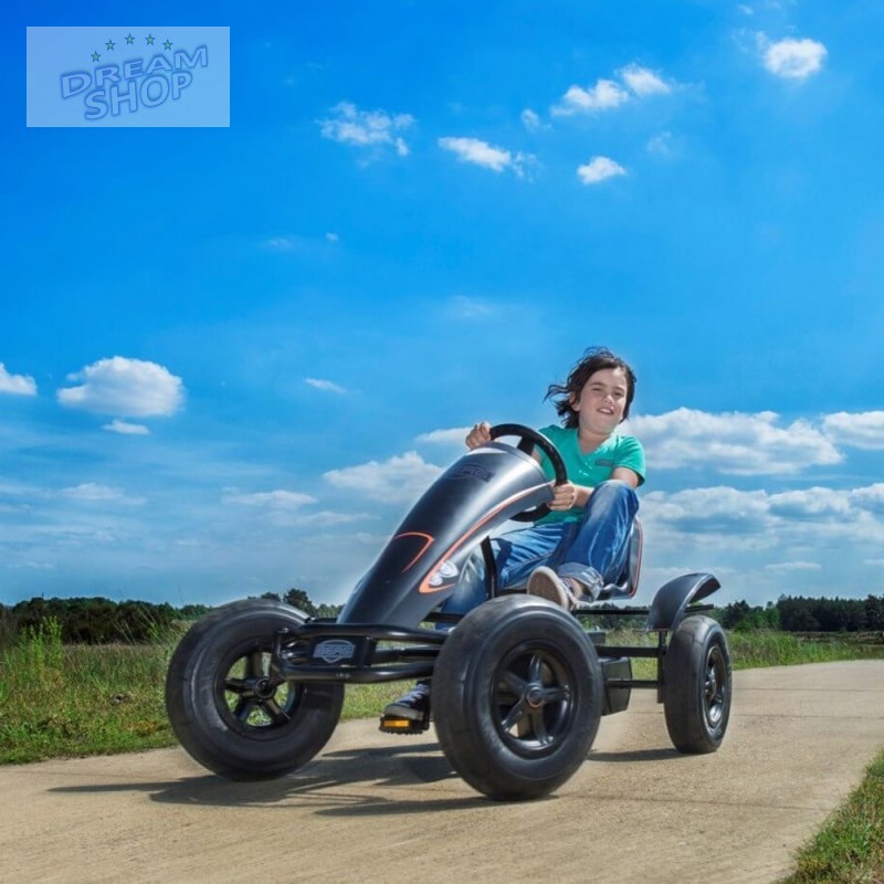 BERG Gokart na pedały Black Edition BFR Pompowane koła od 5 lat do 100 kg BERG Gokart na pedały Black Edition BFR Pompowane koła od 5 lat do 100 kg