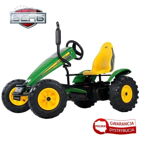 BERG Gokart na pedały John Deere BFR Pompowane koła od 5 lat do 100 kg BERG Gokart na pedały John Deere BFR Pompowane koła od 5 lat do 100 kg