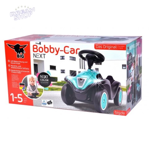 BIG Bobby Car Next Turkusowy Światła LED Klakson Jeździk BIG Bobby Car Next Turkusowy Światła LED Klakson Jeździk