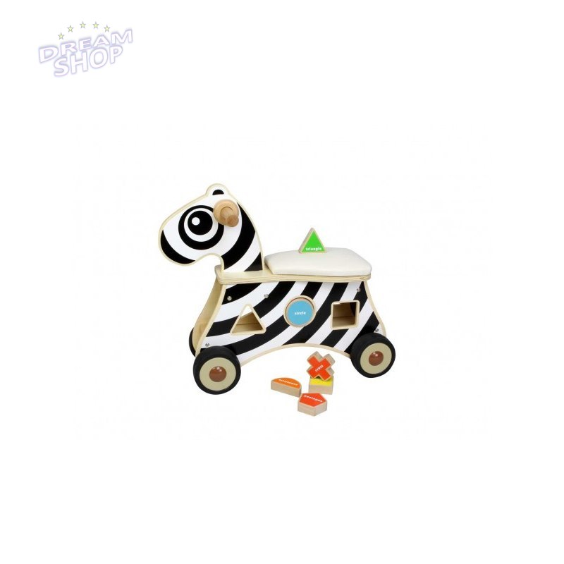MASTERKIDZ Jeździk Sorter Kształtów Zebra MASTERKIDZ Jeździk Sorter Kształtów Zebra