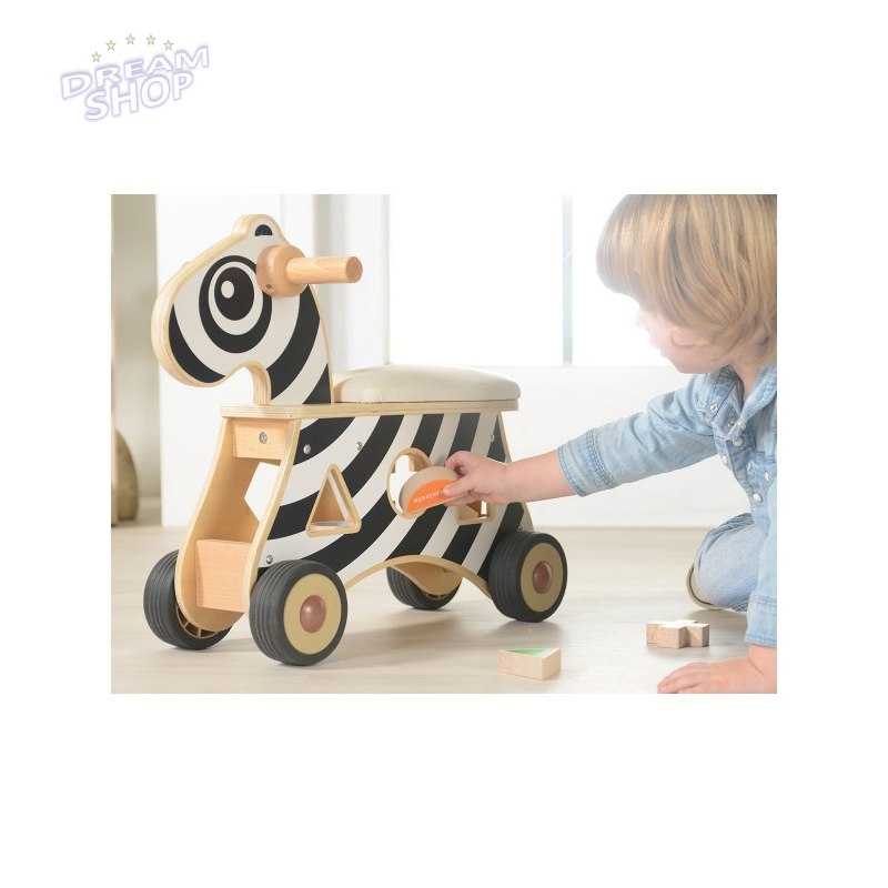 MASTERKIDZ Jeździk Sorter Kształtów Zebra MASTERKIDZ Jeździk Sorter Kształtów Zebra