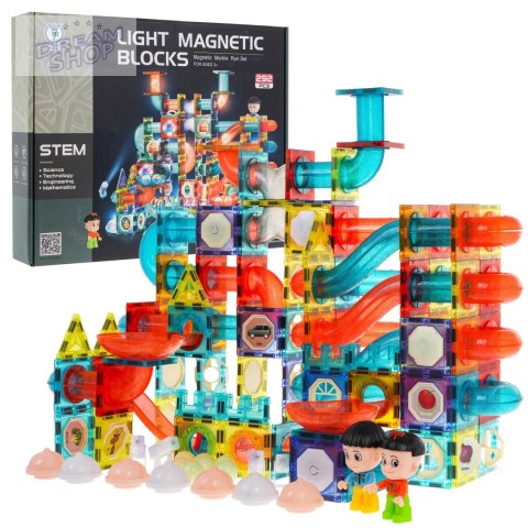 Klocki Magnetyczne Zestaw 292 elementów