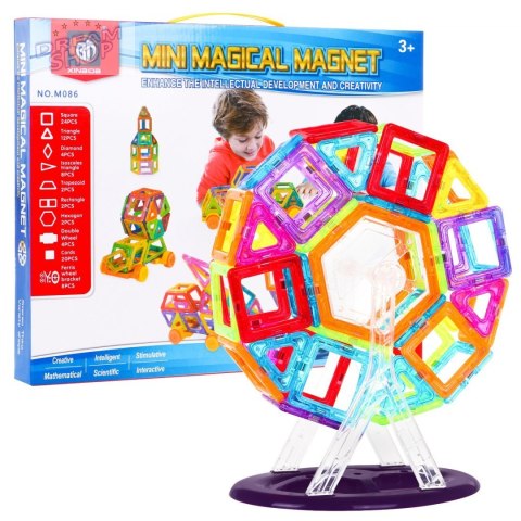 Klocki Magnetyczne Zestaw 86 elementów