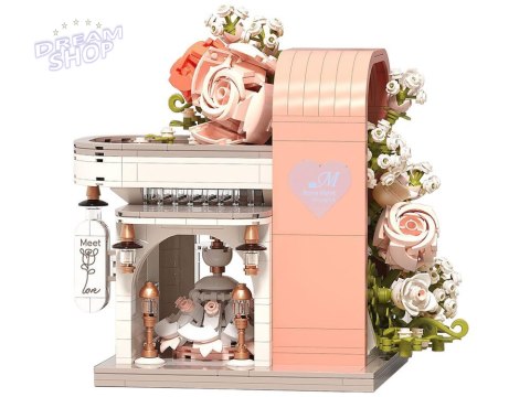 Klocki Romantyczna sala ślubna z witryną + kwiaty i suknia 1047-ele ZA5739