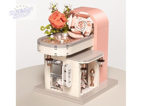 Klocki Romantyczna sala ślubna z witryną + kwiaty i suknia 1047-ele ZA5739