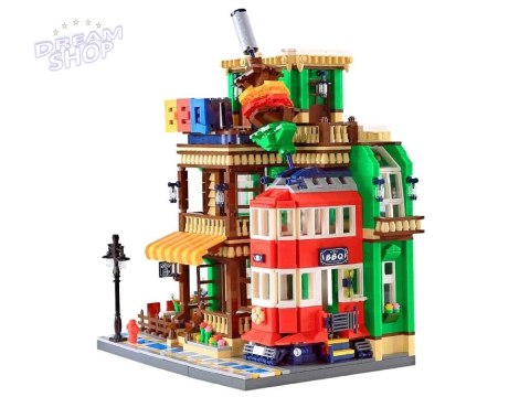 Klocki SERIA Świat-architektura stylu RESTAURACJA BBQ Paryż 1922ele ZA5749