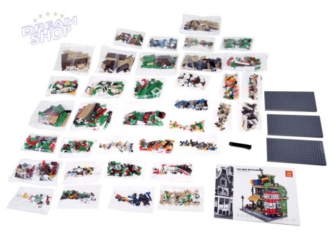 Klocki SERIA Świat-architektura stylu RESTAURACJA BBQ Paryż 1922ele ZA5749