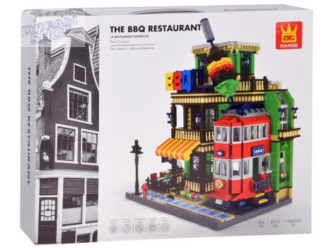 Klocki SERIA Świat-architektura stylu RESTAURACJA BBQ Paryż 1922ele ZA5749