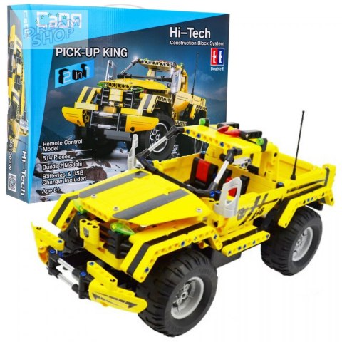 Klocki techniczne CaDA 531 el. Zdalnie sterowany Pick-up 2w1 dla dzieci 6+ Klocki techniczne CaDA 531 el. Zdalnie sterowany Pick-up 2w1 dla dzieci 6+