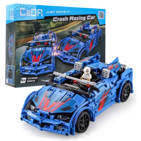 Klocki techniczne CaDA 585 el. Zdalnie sterowany Crush Racing Car dla dzieci 6+ Auto z katapultą