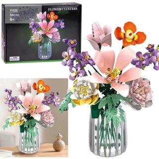 Klocki techniczne KWIATY 9 roślin - bukiet kwiatów polnych 563-ele ZA5896