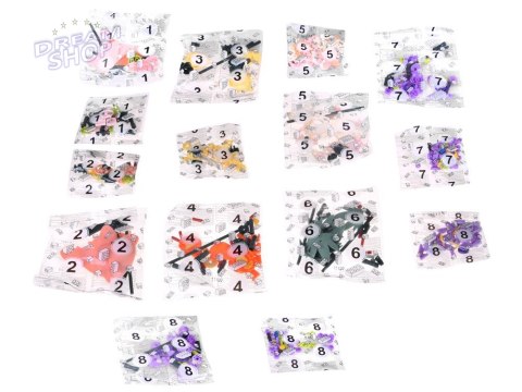 Klocki techniczne KWIATY 9 roślin - bukiet kwiatów polnych 563-ele ZA5896