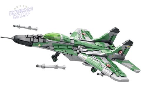 Klocki techniczne Samolot myśliwski dalekiego zasięgu MIG-29 1290ele ZA5800