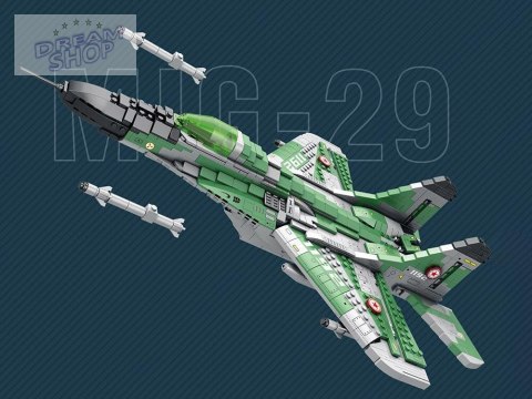 Klocki techniczne Samolot myśliwski dalekiego zasięgu MIG-29 1290ele ZA5800