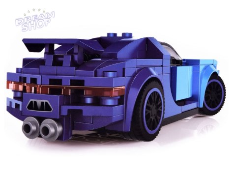 Klocki techniczne Sportowe auto NIEBIESKIE 139-elementów + naklejki ZA4288 Klocki techniczne Sportowe auto NIEBIESKIE 139-elementów + naklejki ZA4288