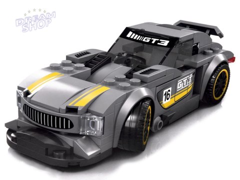 Klocki techniczne Sportowe auto SREBRNE 174-elementy + naklejki ZA4287 Klocki techniczne Sportowe auto SREBRNE 174-elementy + naklejki ZA4287