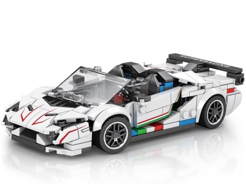 Klocki techniczne Supersportowe auto BIAŁY KABRIOLET spojler 348-ele ZA5787