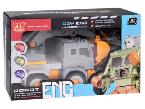KOPARKA - ROBOT 2w1 Auto budowlane zmieniające się w robota ZA4704 A