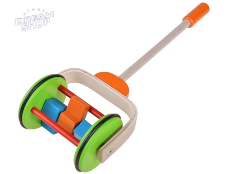 Kołowrotek Drewniana zabawka do pchania ZA4115