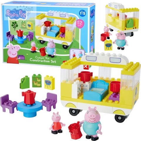 Konstrukcyjne Klocki Kamper Świnka Peppa tata 52-elm. ZA4903