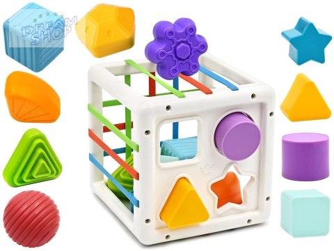 Kostka sorter zabawka dla maluszka gumki ZA4310